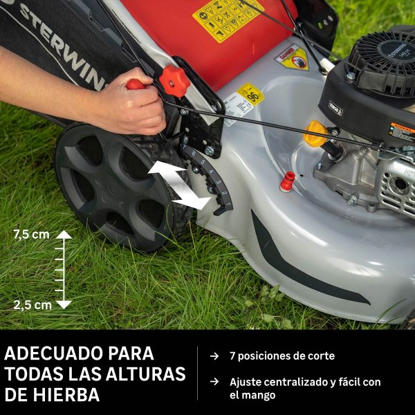 Cortacésped de gasolina 149cc STERWINS PLM1-46Z150.6 | Multialquiler Levante Valencia