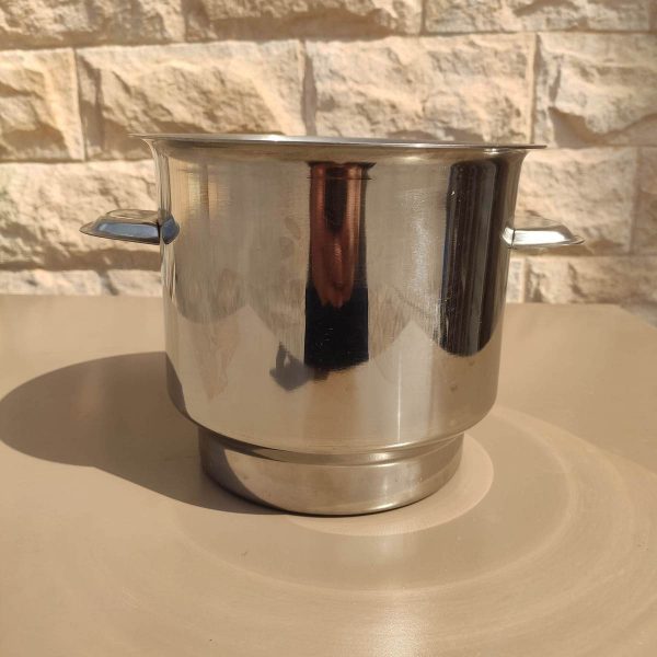 Champanera de acero inoxidable pulido