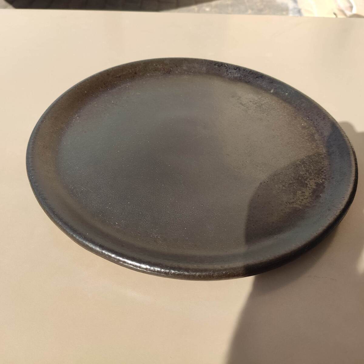 Fuente de barro redonda de 31 cm especial para brasa: imagen 1