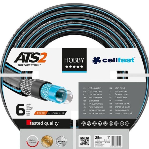 Manguera de riego de 25 mm. de diametro y 25 m. de largo