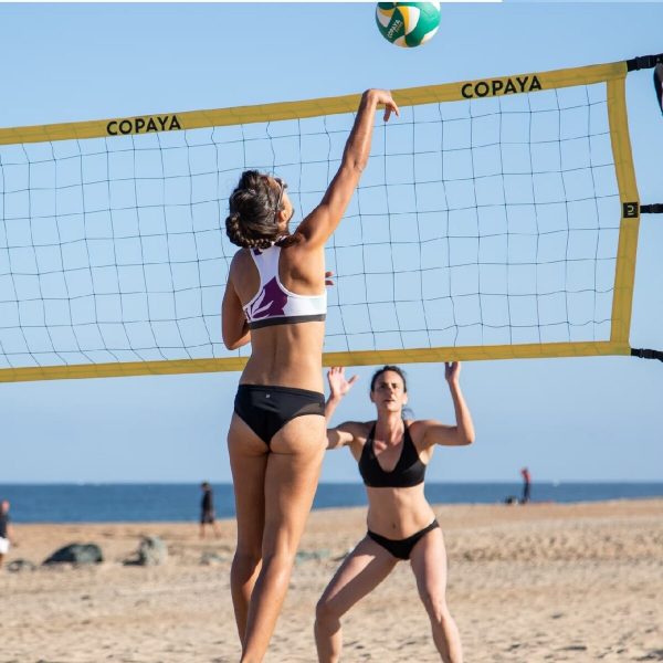 Set completo de red y pista de vóley playa