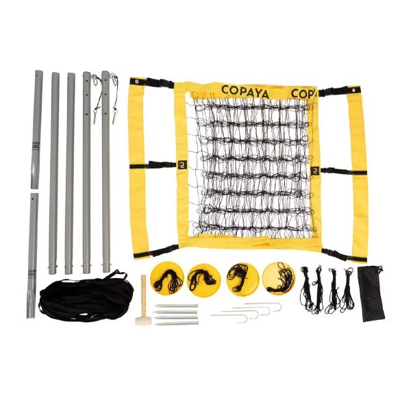 Set completo de red y pista de vóley playa